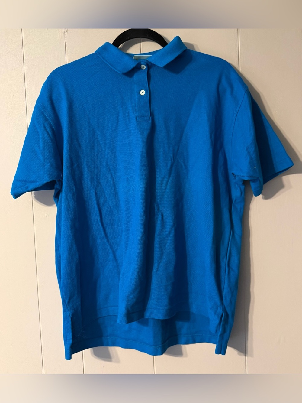 Vintage L.L.Bean Double L Polo Shirt Women’s XL Blue Made USA Single Stitch